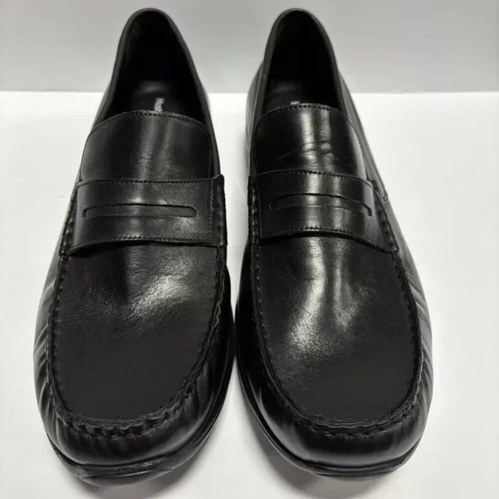 Hush Puppies Men’s Julian, Black Slip-On Loafers, Size 11.5 M